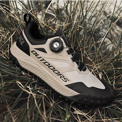 CHRLCK Rotary Buttons Men Casual Shoes Outdoor Sports Climbing Shoes Trekking Sneakers Ankle Boots Men Waterproof Hiking shoes - Chicchar Fashion