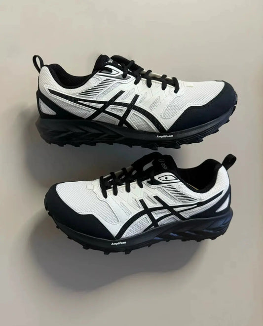 ASICS Lightweight Comfortable Shock-absorbing Wear-resistant Breathable Low Cut Casual Off-road Running Shoes for Men White - Chicchar Fashion