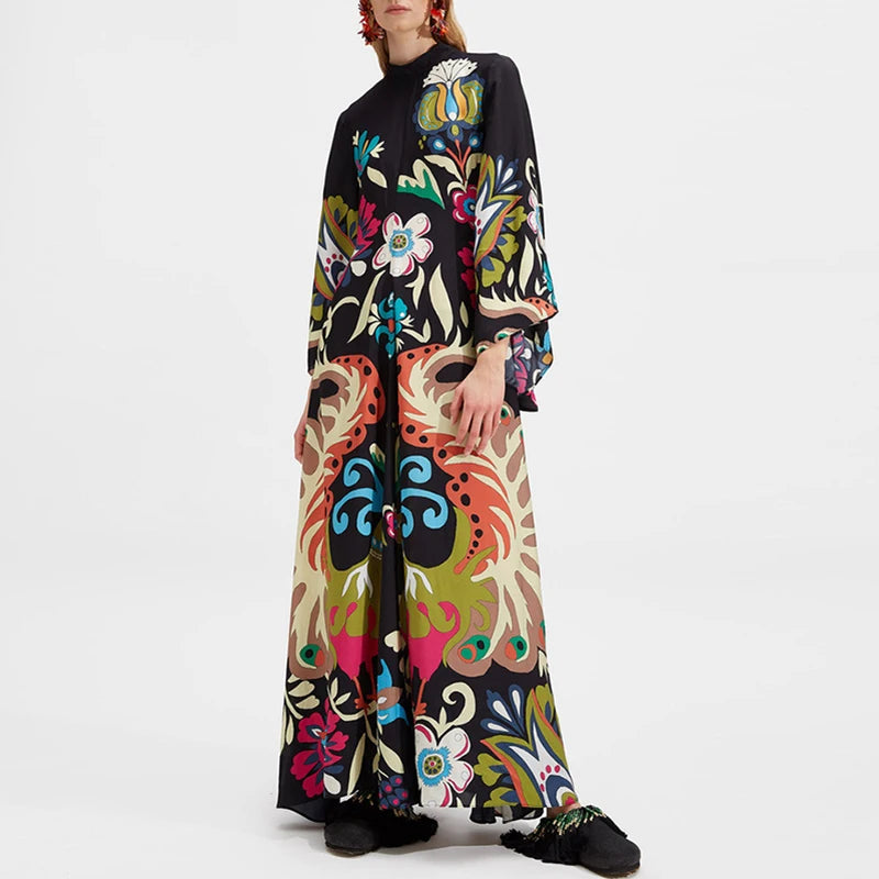 Ethnic Boho Cotton Maxi Dress