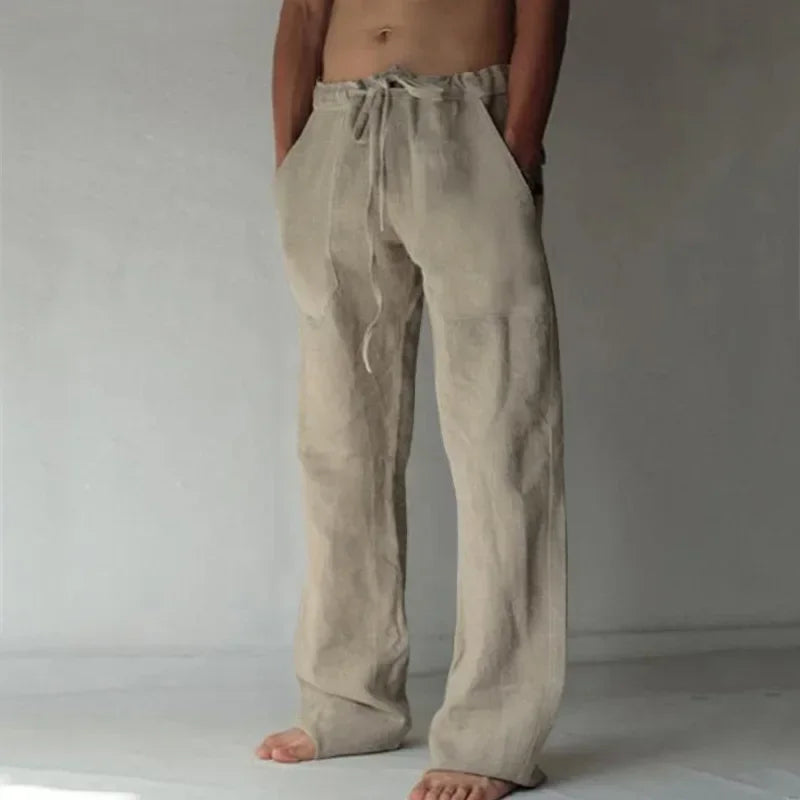 Cotton Linen Baggy Pants