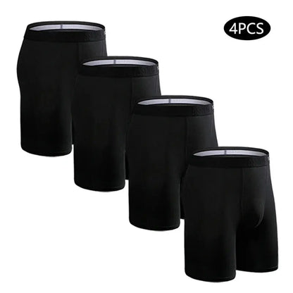 4pc Cotton Long Boxer Briefs Chicchar Fashion