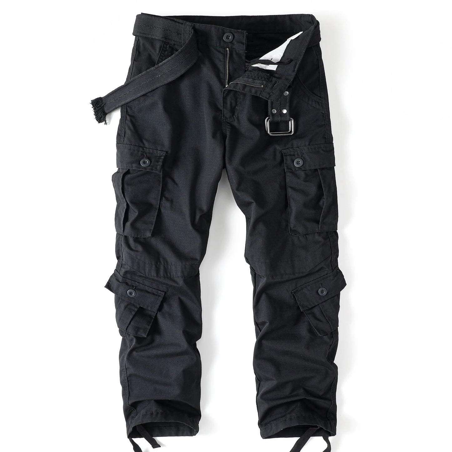 Camo Cargo Straight Leg Pants