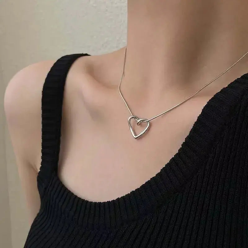 Heart Pendant Necklace - Chicchar Fashion