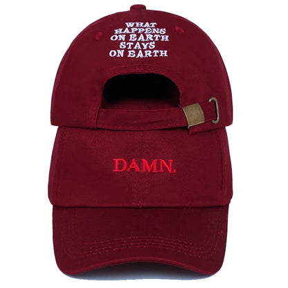 Unisex DAMN Embroidered Sun Cap