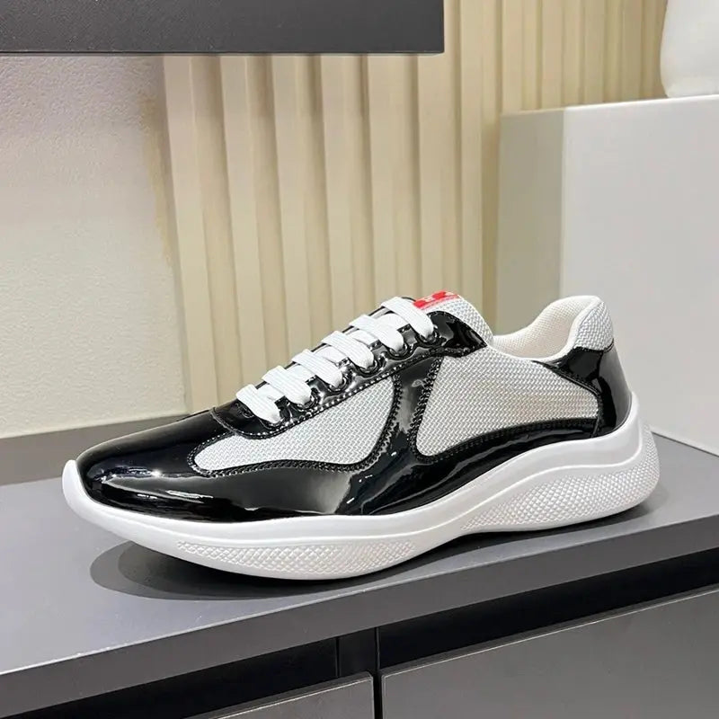 2025 Men's fashion, women's leisure,personality,  fully equipped sports shoes, leather mesh, breathable running shoes, rubber ou - Chicchar Fashion