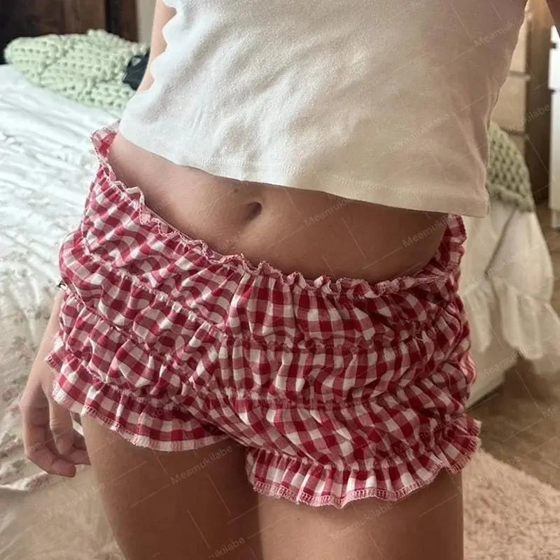 Chic Plaid Cottage Shorts - Chicchar Fashion