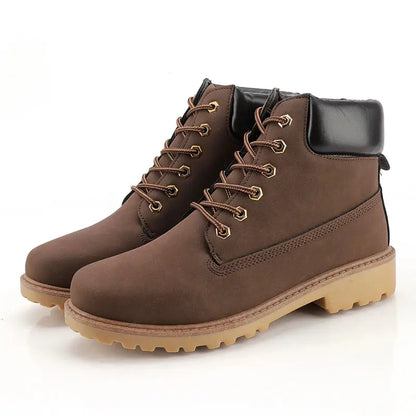 Hot Sale 2022 New Winter Shoes Men's Flat Boots Fashion Warm Shoes Brand Men's Ankle Boots Plus Size 46 Chicchar Fashion