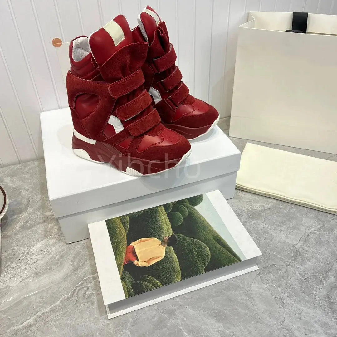 Luxury New Fashion Ankle Boots Height Enhancing High Top Thick Sole Casual Comfortable Sports Style Versatile Women's Shoes - Chicchar Fashion