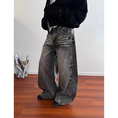 Gray Denim Y2K Baggy Jeans