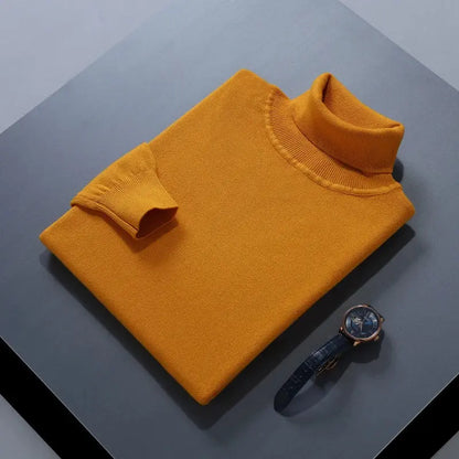 Cashmere Sweater Men Pullover Autumn Winter  turtleneck Soft Warm Cashmere Sweater Jumper Knitted Sweaters - Chicchar Fashion