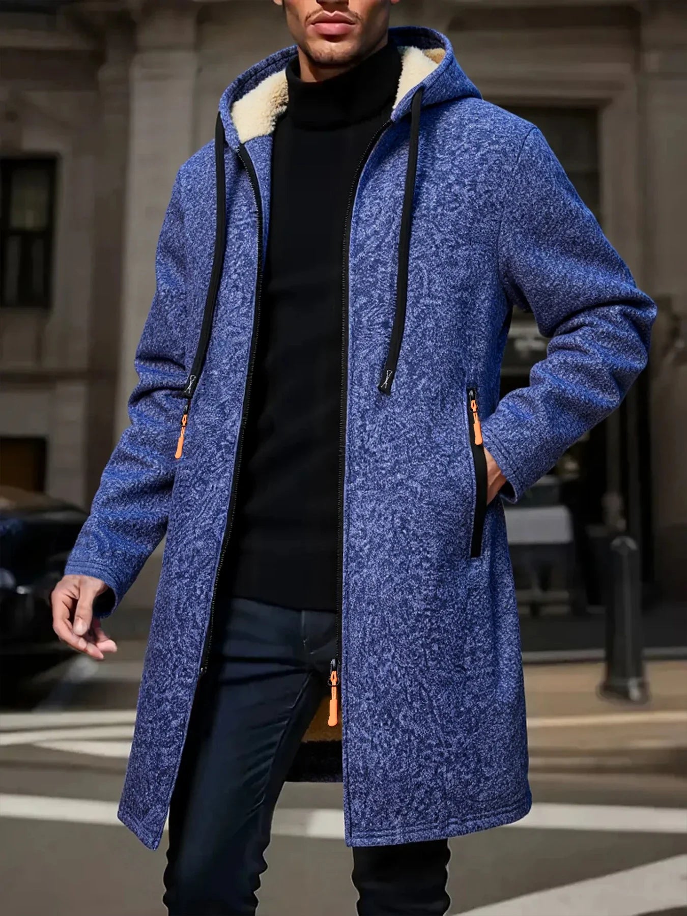 Men's Thick Hooded Zip Jacket