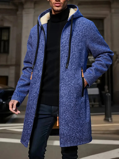 Men's Thick Hooded Zip Jacket