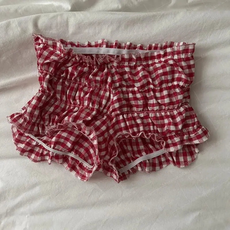 Chic Plaid Cottage Shorts - Chicchar Fashion
