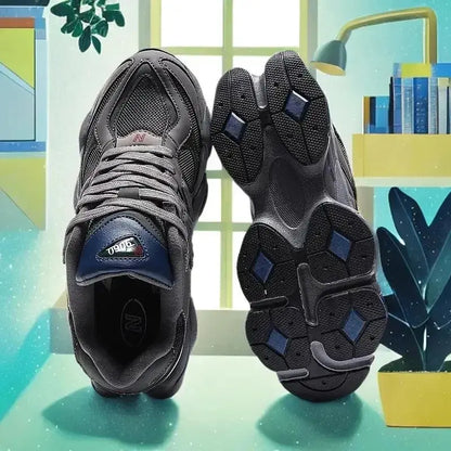 Men's shoes Korean version of thickened cotton shoes plus velvet warm 9060-women's shoes heightened thick-soled dad shoes - Chicchar Fashion