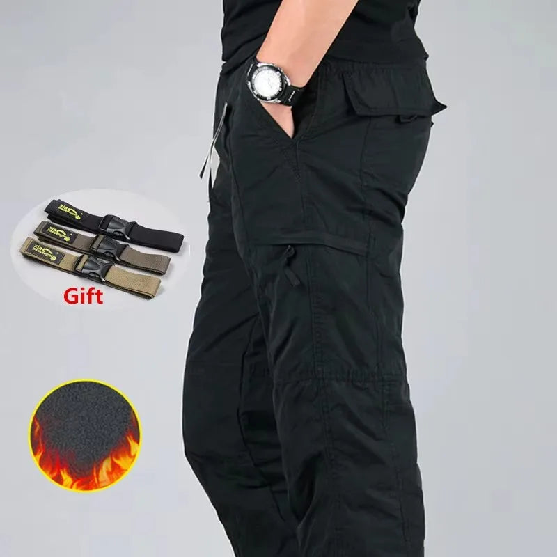 Fleece Cargo Jogger Pants