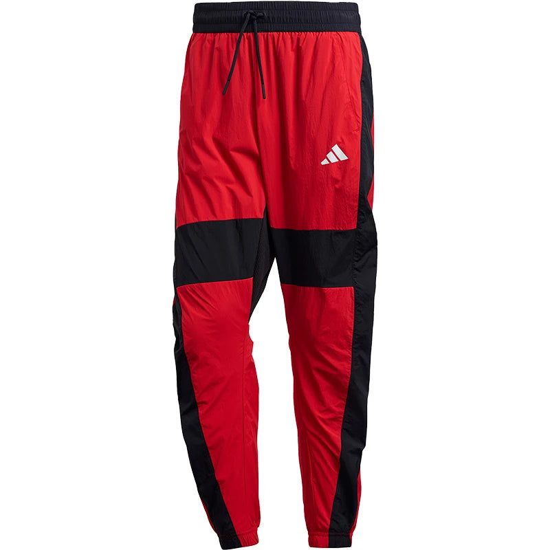 Adidas Men's Red Tapered Pants