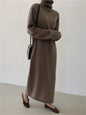 Wool Acrylic Turtleneck Dress