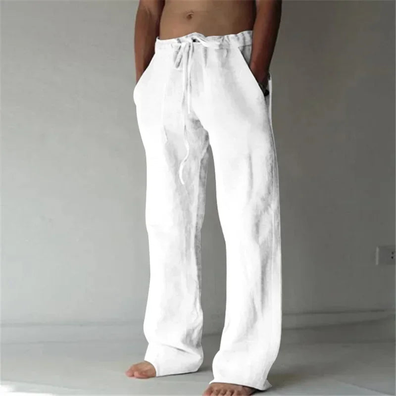 Cotton Linen Baggy Pants
