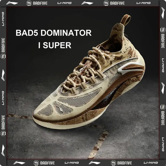 Li-Ning Men BADFIVE DOMINATOR I SUPER Court Basketball Shoes SUPER BOOM Cushion Wearable Sport Shoes Stable Sneakers ABFV007 - Chicchar Fashion