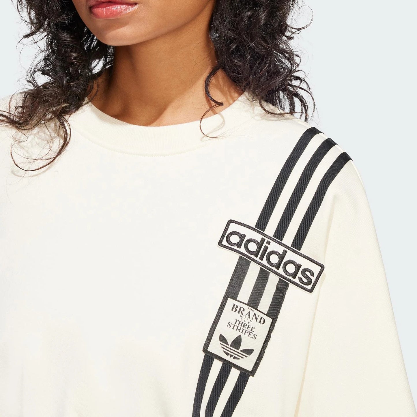 Adidas genuine genuine New Women's Loose Fashion Print Hoodie Sweatshirt JD0084