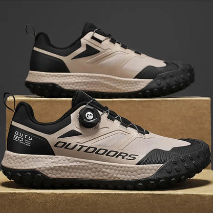 CHRLCK Rotary Buttons Men Casual Shoes Outdoor Sports Climbing Shoes Trekking Sneakers Ankle Boots Men Waterproof Hiking shoes - Chicchar Fashion