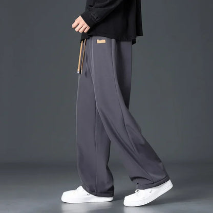 VelvetEase Men's Fleece Crop Pants - Autumn/Winter Wear