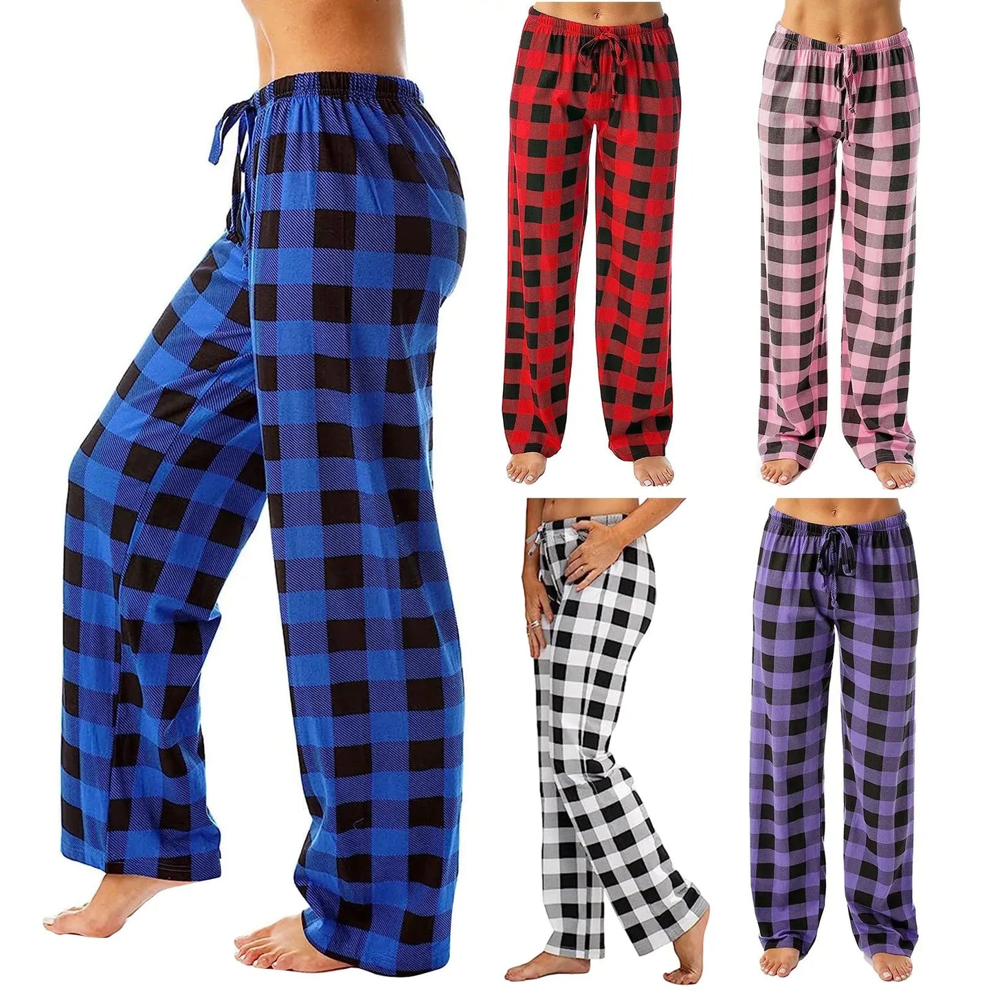 Cozy Plaid Pajama Pants - Chicchar Fashion