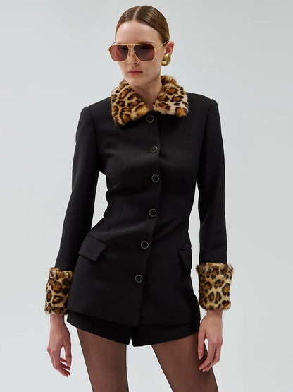 Leopard Two-Piece Nylon Set