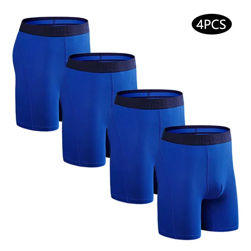 4pc Cotton Long Boxer Briefs Chicchar Fashion