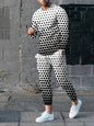 Men's 3D Print Polyester Set