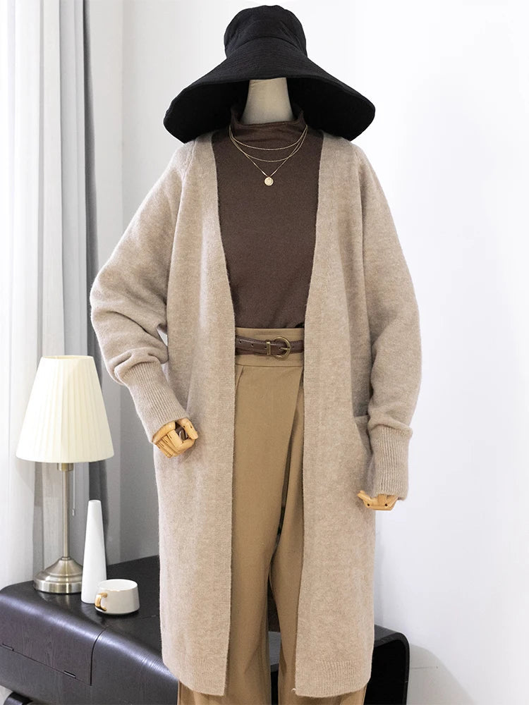 Cashmere Blend V Neck Cardigan Chicchar Fashion