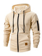 Slim Polyester Zip Hoodie