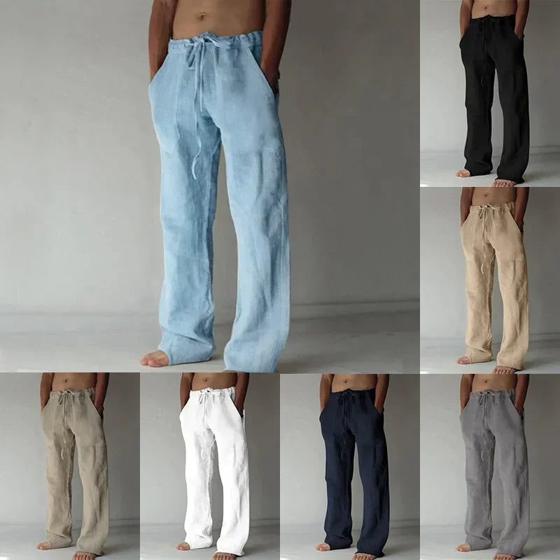 Cotton Linen Baggy Pants