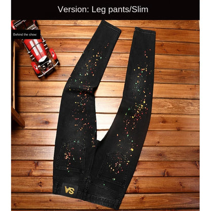 Slim Elastic Black Jeans