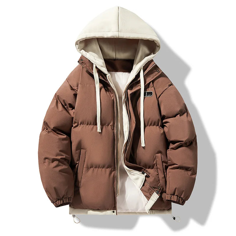 Men's Hooded Thick Cotton Coat