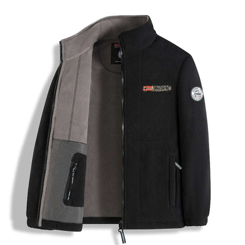Men Warm Polar Fleece Jacket