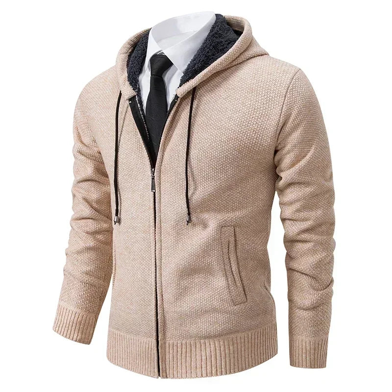 Stand Collar Fleece Cardigan Chicchar Fashion
