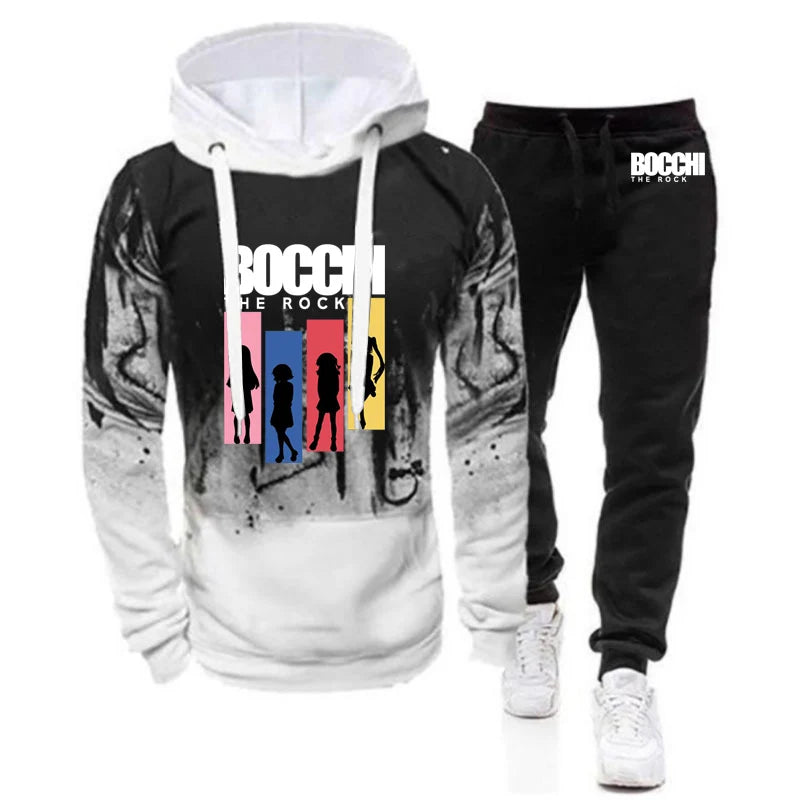 Gradient Cotton Tracksuit Set