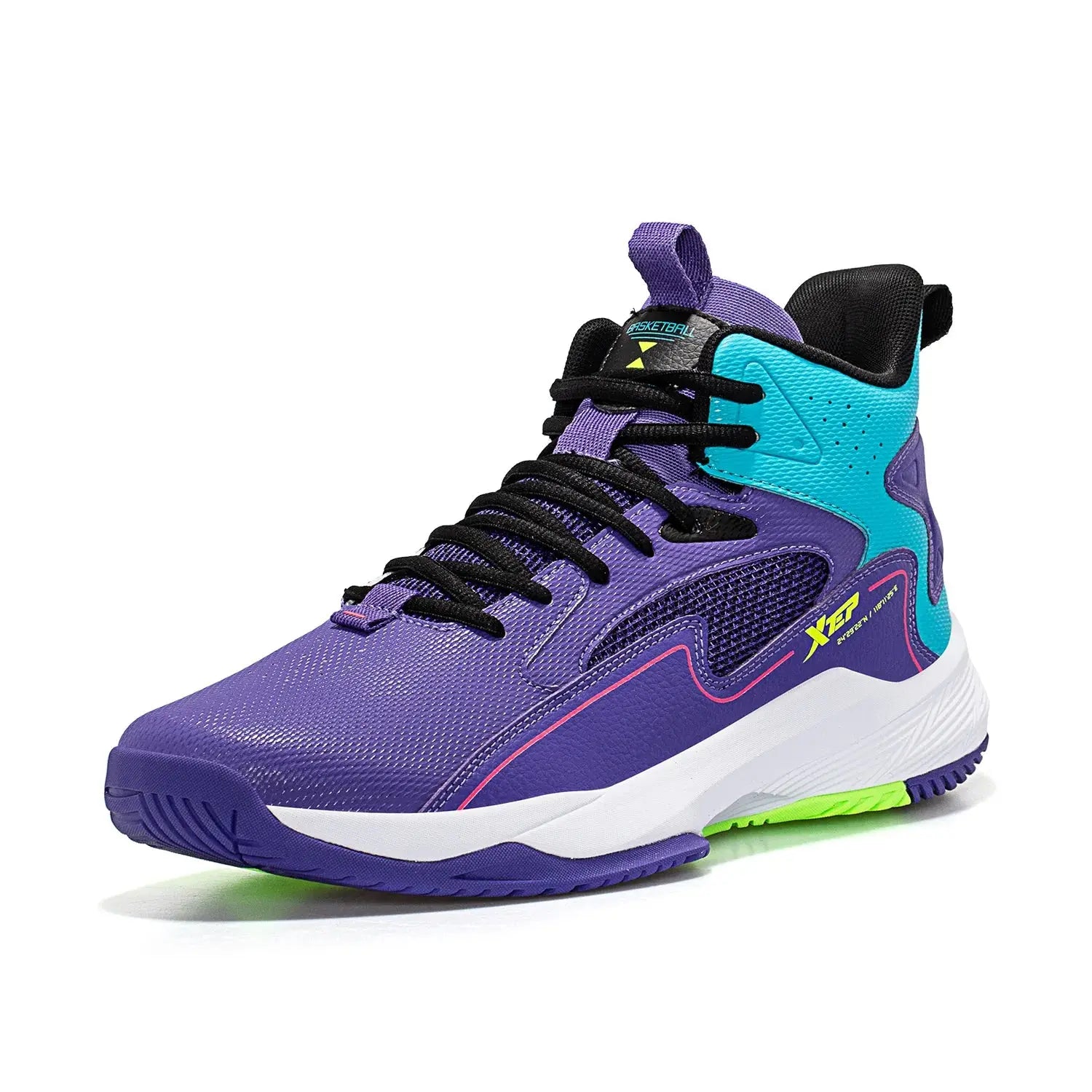 XTEP Men Basketball Shoes Support Wear-Resistant Indoor Training High-Top Outdoor Cushioning Professional Sneakers 879119127057 - Chicchar Fashion