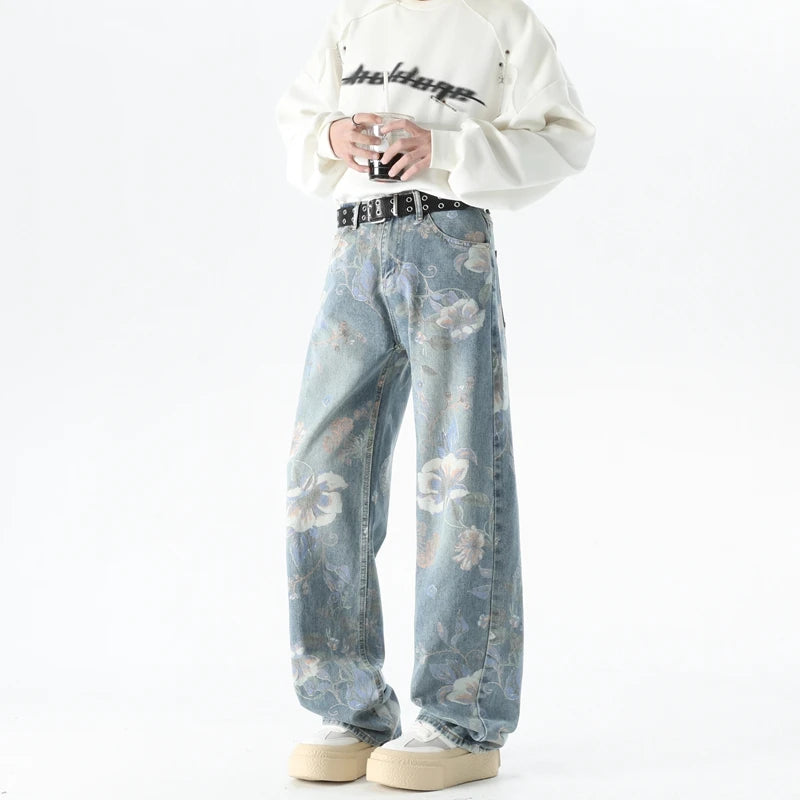 Y2K Graffiti Baggy Denim