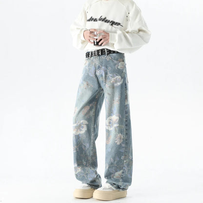 Y2K Graffiti Baggy Denim