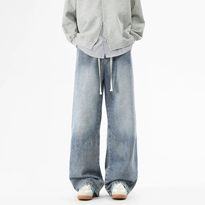 Baggy Wide-Leg Cotton Jeans