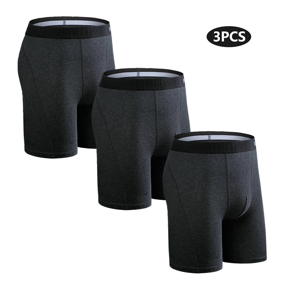 3-Pack Cotton Long Boxers Chicchar Fashion