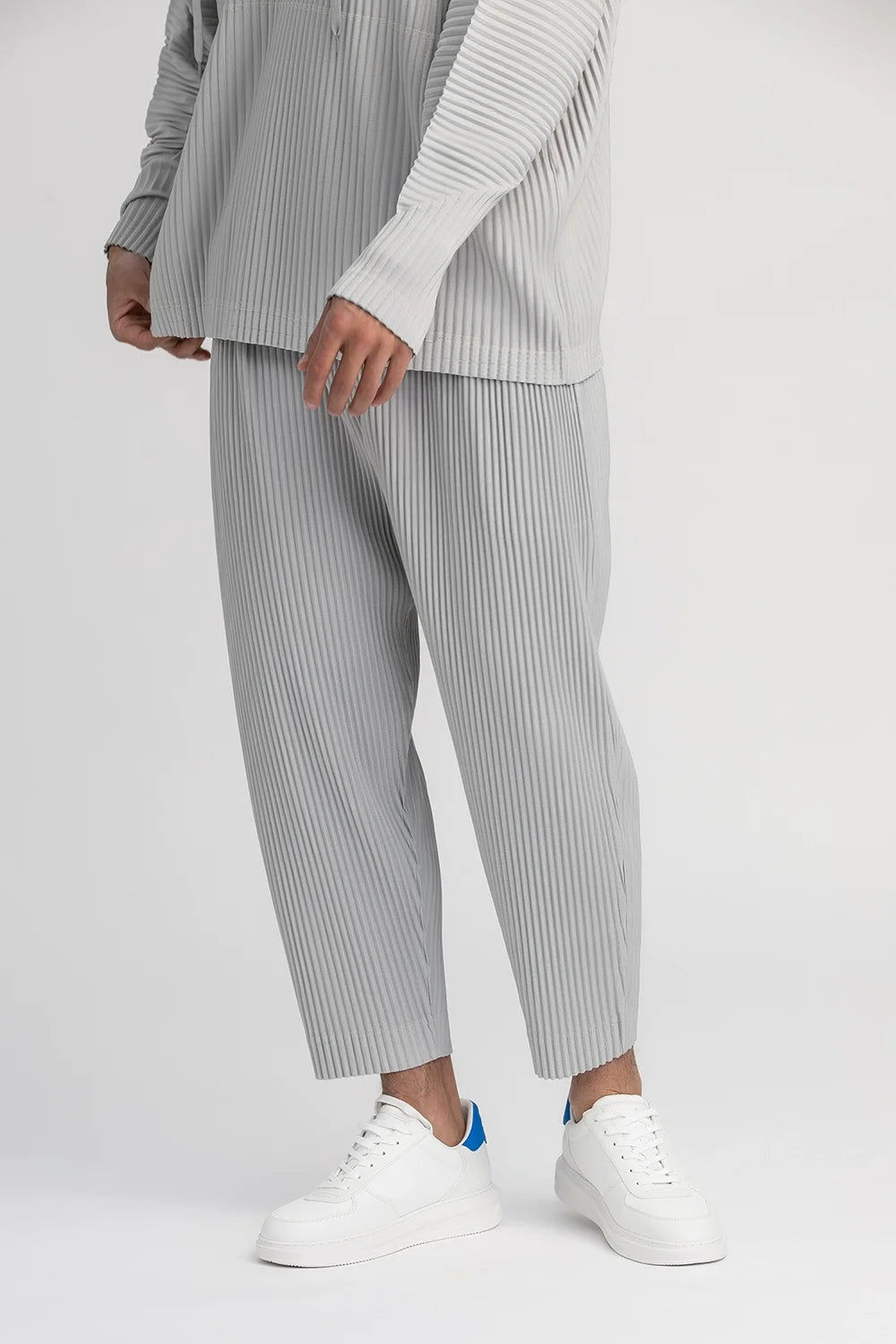 Miyake Pleated Cropped Pants