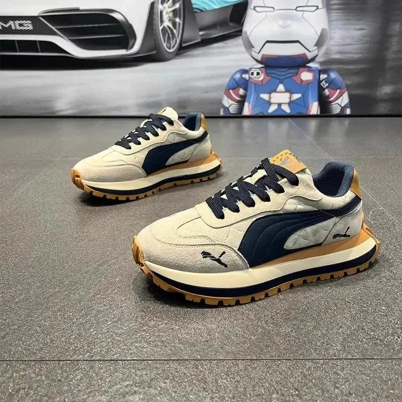 Casual Shoes Men's Sports Shoes Summer Casual Thick Soled Men's Shoes Soft and Comfortable Non-slip Outdoor Fashion Board Shoes - Chicchar Fashion