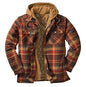 Plaid Hooded Jacket Warm