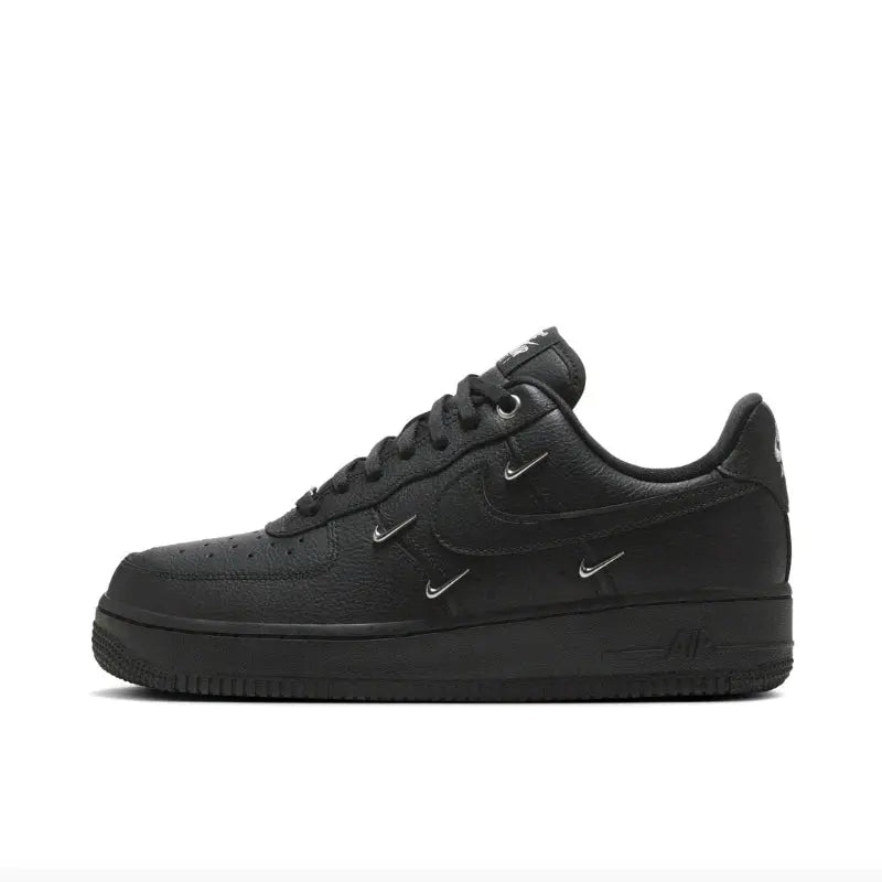 Nike Air Force 1 Men's and Women's Skateboarding Shoes, Lightweight, Retro Style, Air Cushion, Durable, Non Slip Sneakers, Black - Chicchar Fashion