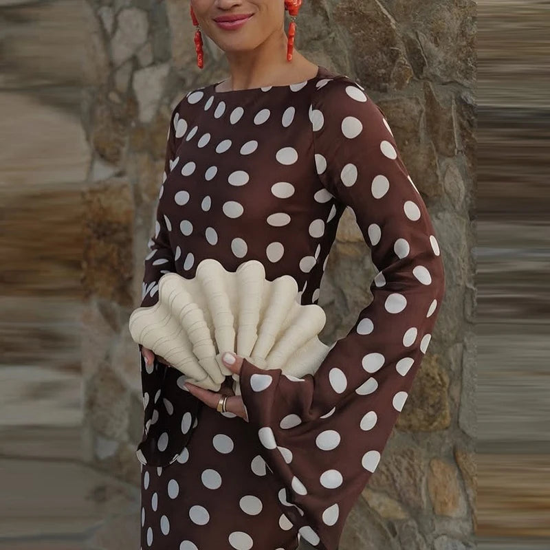 Polka Elegance Evening Gown