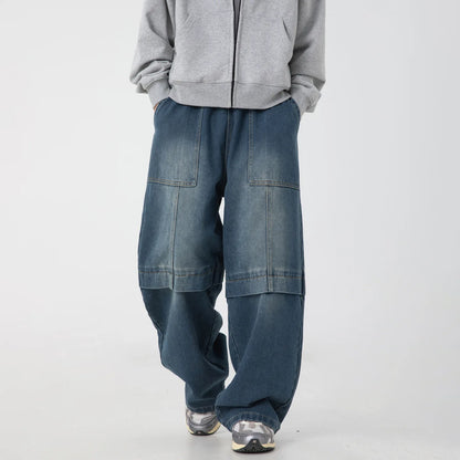 Baggy Denim Wide-Leg Jeans