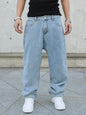 Men Loose Denim Wide Leg Jeans
